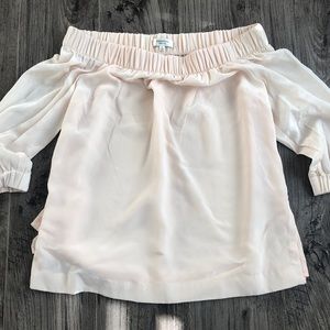 Babaton silk off shoulder blouse